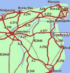 Map of South East Kent